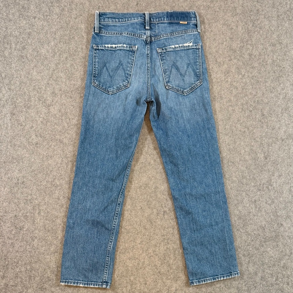 MOTHER Boot Cut Jeans in Medium Blue Wash - Picture 9 of 10